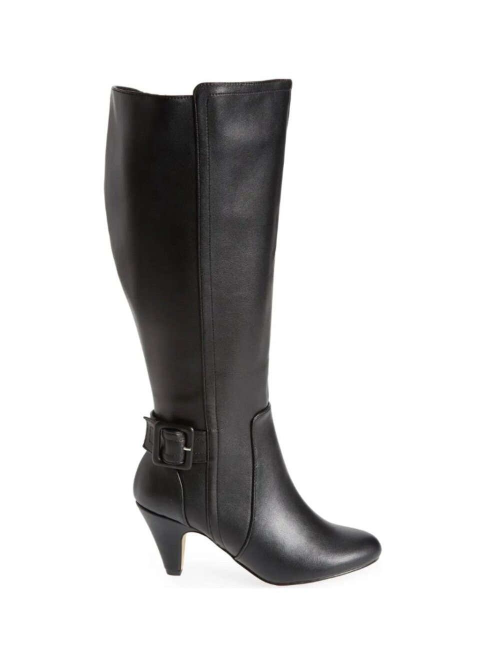 Bella Vita Troy II Wide Calf Knee High Heeled Riding Boots Black Women's - 7.5M